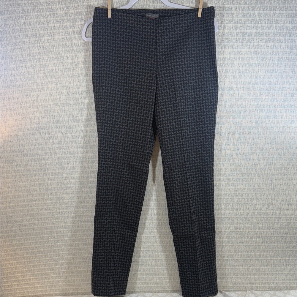 Vince Camuto Black Patterned Pants - image 1
